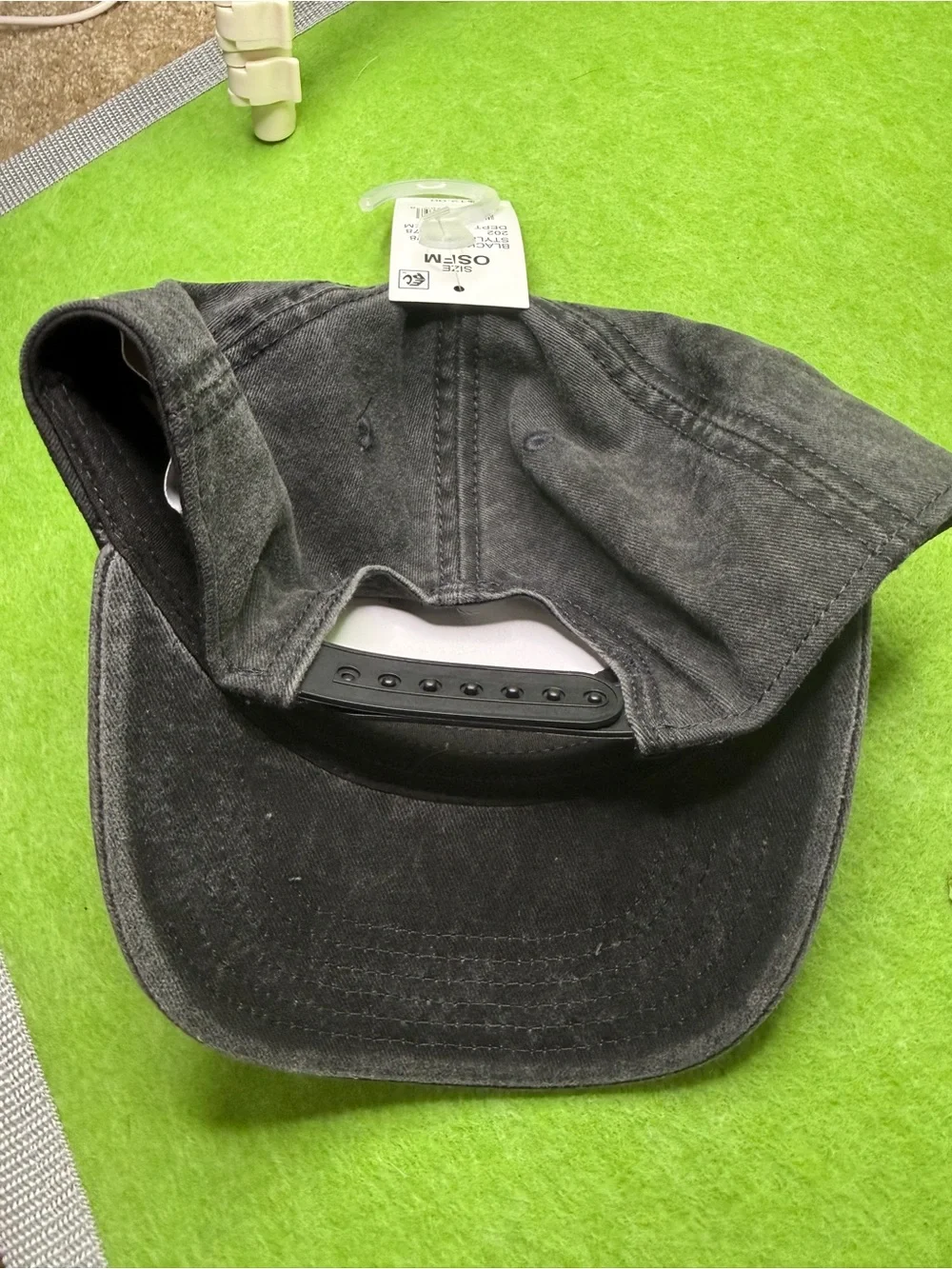 Ford Mustang Black Washed Baseball Cap Kids SnapBack